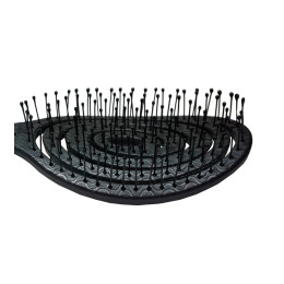 Подвижная био-расческа для волос Detangling Bio Hair Brush Black