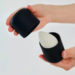 Силиконовый кейс-футляр для сушки и хранения спонжей Make up sponge purse